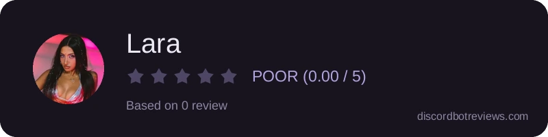 Rating widget preview for Lara