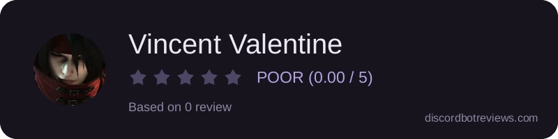 Rating banner for Vincent Valentine
