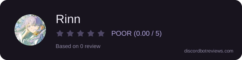 Rating widget preview for Rinn