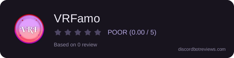 Rating widget preview for VRFamo