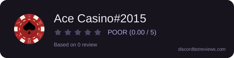 Rating widget preview for Ace Casino#2015