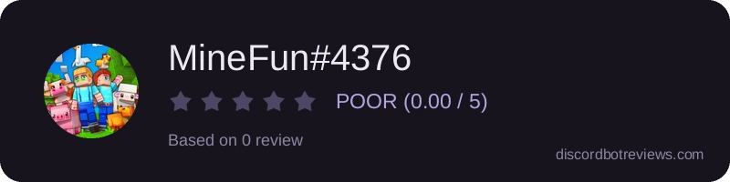 Rating widget preview for MineFun#4376