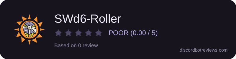Rating widget preview for SWd6-Roller