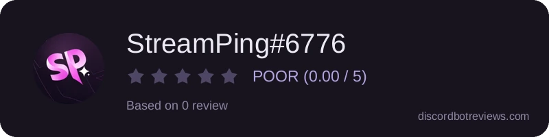 Rating widget preview for StreamPing#6776