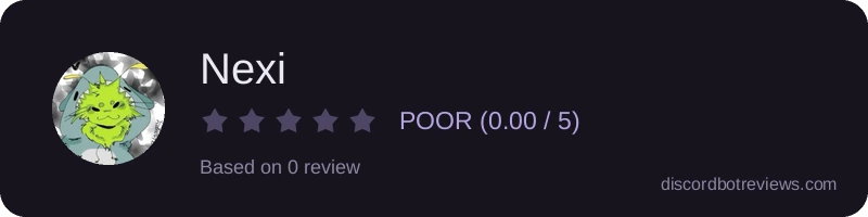 Rating widget preview for Nexi
