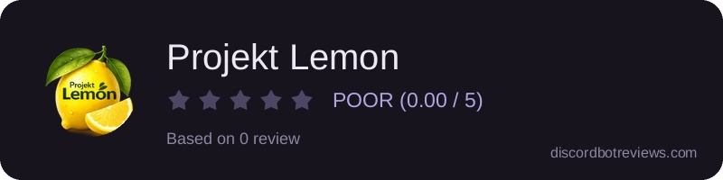 Rating widget preview for Projekt Lemon
