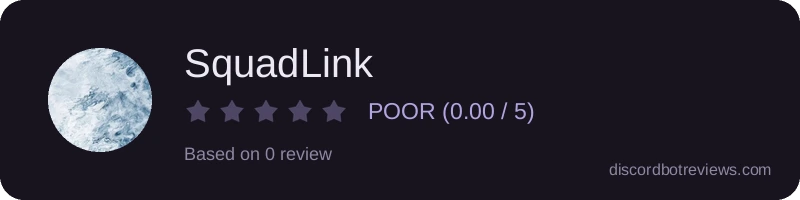 Rating widget preview for SquadLink