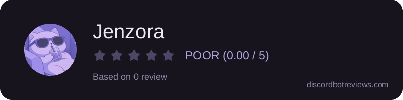 Rating widget preview for Jenzora
