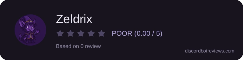 Rating widget preview for Zeldrix