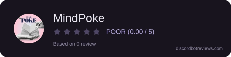 Rating widget preview for MindPoke