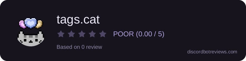 Rating widget preview for tags.cat