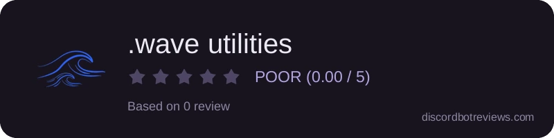 Rating widget preview for .wave utilities