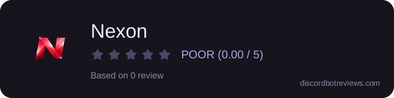Rating widget preview for Nexon