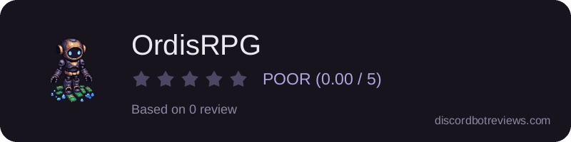 Rating widget preview for OrdisRPG