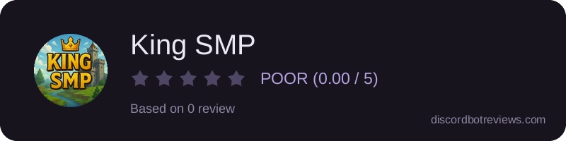 Rating widget preview for King SMP 