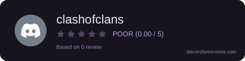 Rating widget preview for clashofclans