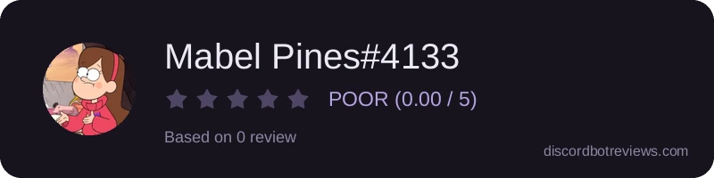 Rating widget preview for Mabel Pines#4133
