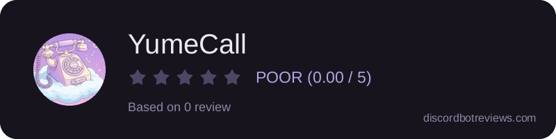 Rating banner for YumeCall
