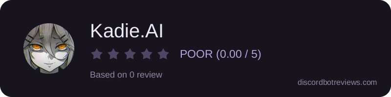 Rating widget preview for Kadie.AI