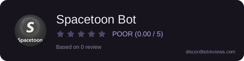 Rating widget preview for Spacetoon Bot