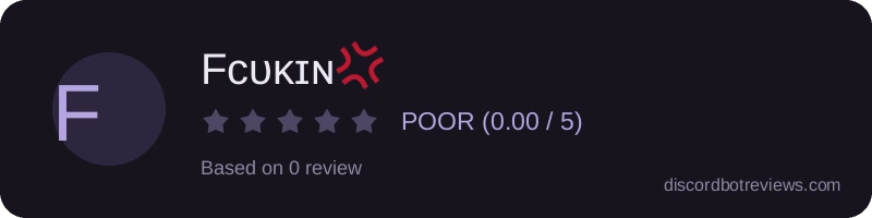 Rating widget preview for Fᴄᴜᴋɪɴ💢