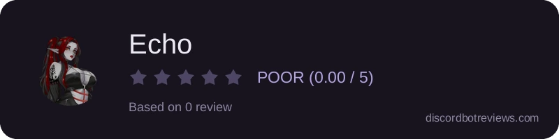 Rating widget preview for Echo