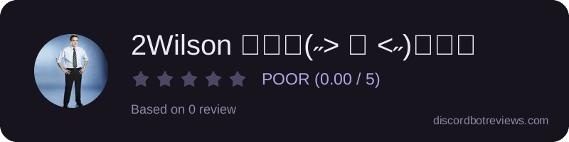 Rating widget preview for 2Wilson ₍₍⚞(˶˃ ꒳ ˂˶)⚟⁾⁾