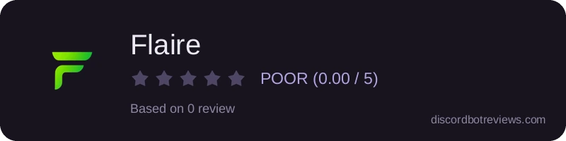 Rating widget preview for Flaire