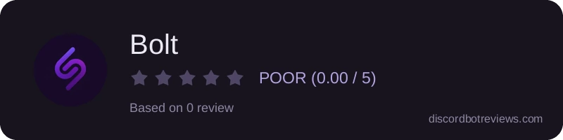 Rating widget preview for Bolt