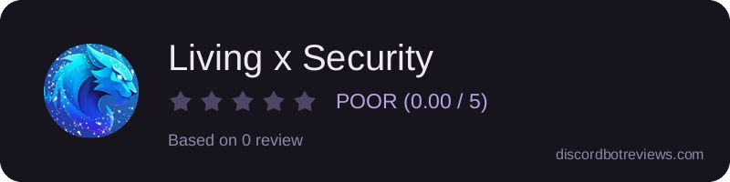 Rating widget preview for Living x Security