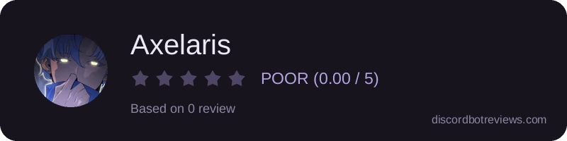 Rating widget preview for Axelaris