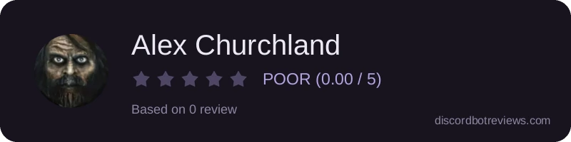 Rating widget preview for Alex Churchland