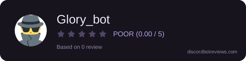 Rating widget preview for Glory_bot