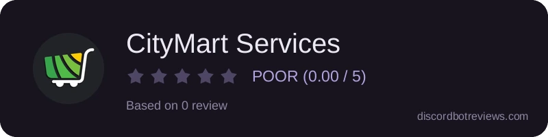Rating widget preview for CityMart Services