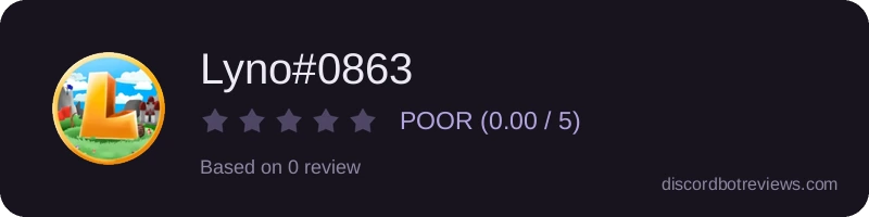 Rating widget preview for Lyno#0863