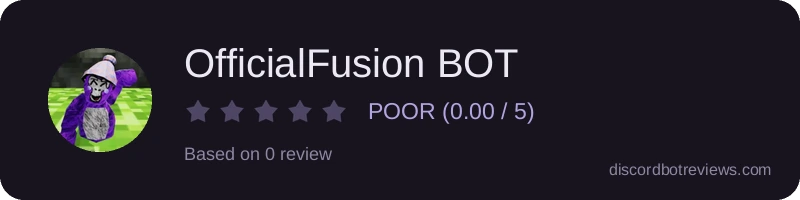 Rating banner for OfficialFusion BOT