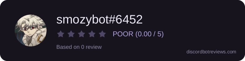 Rating widget preview for smozybot#6452