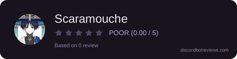 Rating widget preview for Scaramouche 