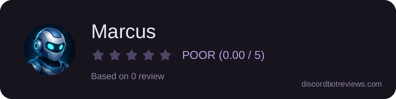 Rating widget preview for Marcus