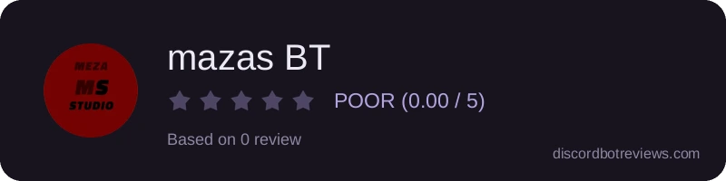 Rating widget preview for mazas BT
