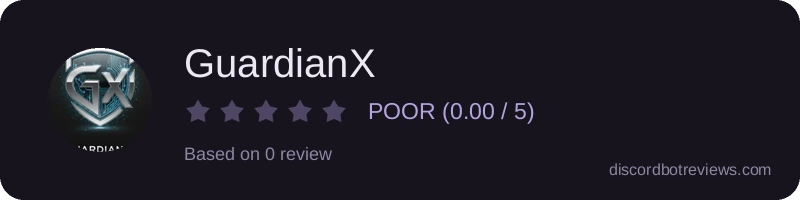 Rating widget preview for GuardianX