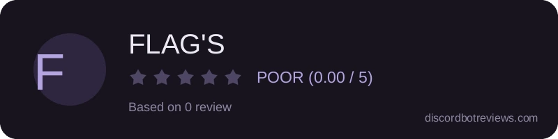 Rating widget preview for FLAG'S