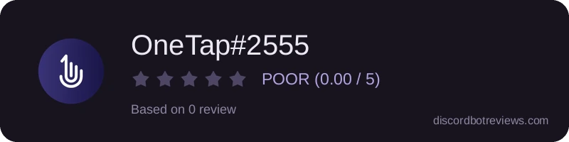 Rating widget preview for OneTap#2555