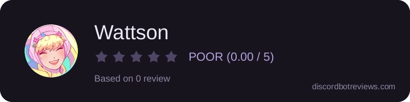 Rating widget preview for Wattson