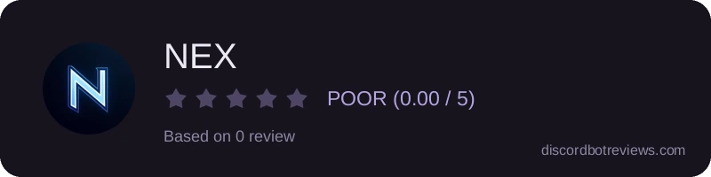 Rating widget preview for NEX