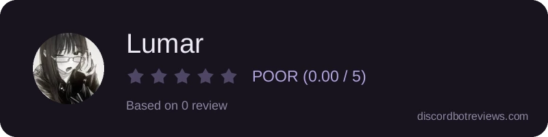 Rating widget preview for Lumar