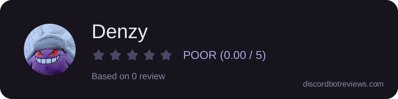 Rating widget preview for Denzy
