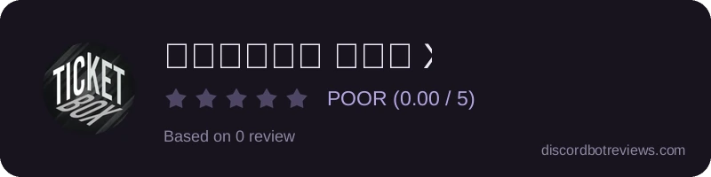 Rating banner for 𝐓𝐢𝐜𝐤𝐞𝐭 𝐁𝐎𝐗 X