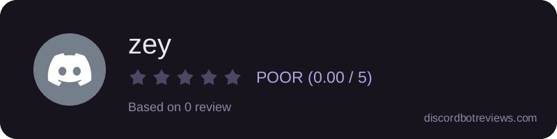 Rating widget preview for zey