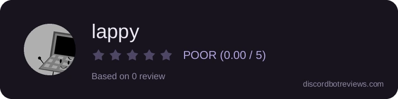 Rating banner for lappy 